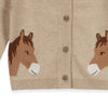 Horse Button Up Cardigan- Baby