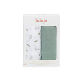 Cotton Swaddles 2 Pack- Bunnies & Fern
