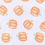 Baby Pumpkin Print Zip Footie