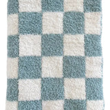 Checkered Mini Blanket in Sky