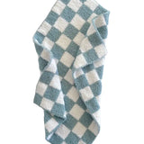 Checkered Mini Blanket in Sky