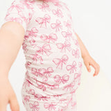 Pink Bow Bamboo Set