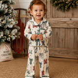 Country Christmas Bows Kids Jammies