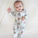 Caden Lane Little Duckling Zipper Footie