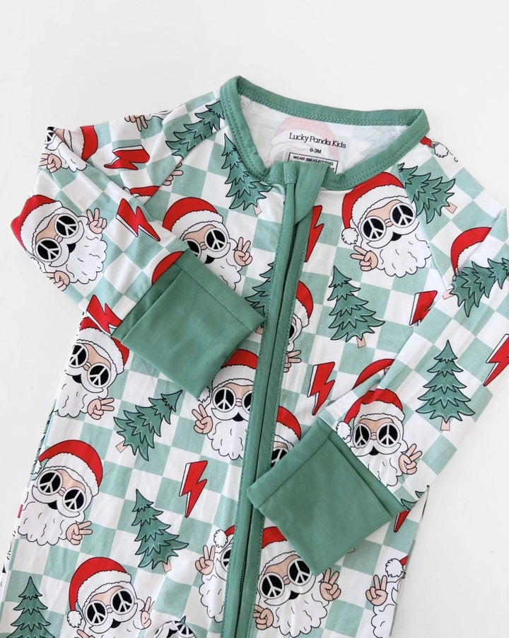 Checkered Santa Bamboo Sleeper