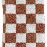 Checkered Mini Blanket in Cocoa
