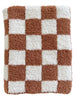 Checkered Mini Blanket in Cocoa
