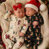 Country Christmas Bows Footies