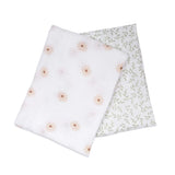 Cotton Swaddles 2 Pack- Daisies & Greenery