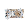 Blue Flower Bow Headband