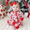 Caden Lane Holiday Bow Convertible Zipper Sleepers