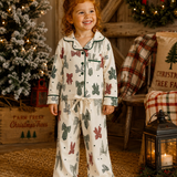 Country Christmas Bows Kids Jammies