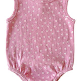 Pink Flower Onesie