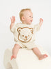 Oatmeal Bear Shorts Set
