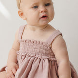 Quincy Mae Mae Smocked Top and Bloomer Set
