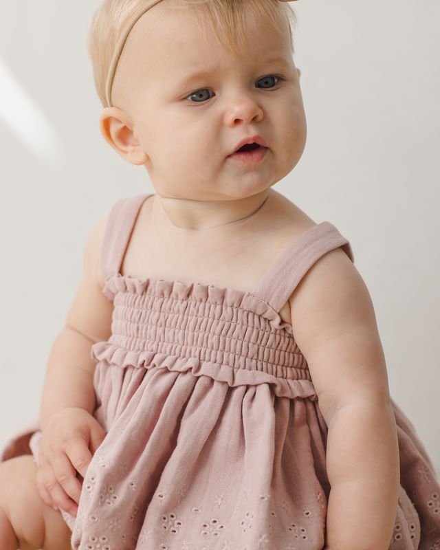 Quincy Mae Mae Smocked Top and Bloomer Set