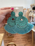 Festival Earrings in Turquoise