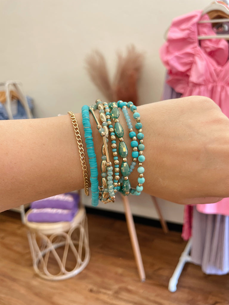 Gypsy Baby Bracelet Set in Turquoise