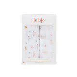 Cotton Swaddles 2 Pack- Kitty Cat & Flower Field