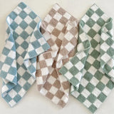 Checkered Mini Blanket in Sage