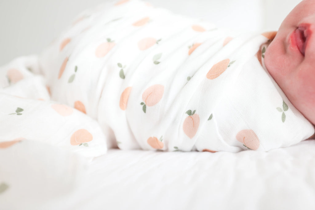 Cotton Muslin Swaddle - Peaches