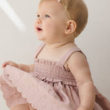 Quincy Mae Mae Smocked Top and Bloomer Set