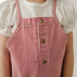 Red Stripe Overalls