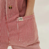 Red Stripe Overalls