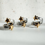 The Twin Star Wrap Ring