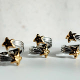 The Twin Star Wrap Ring