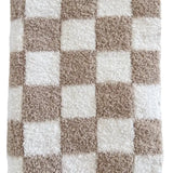 Checkered Mini Blanket in Cream