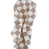 Checkered Mini Blanket in Cream