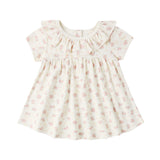 Quincy Mae Flower Field Ruffle Collared Dress