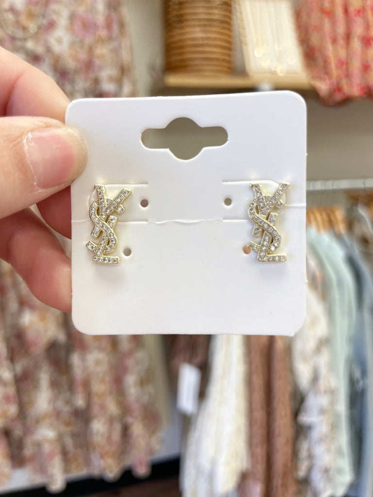 Livin’ Lux Earrings YSL Studs
