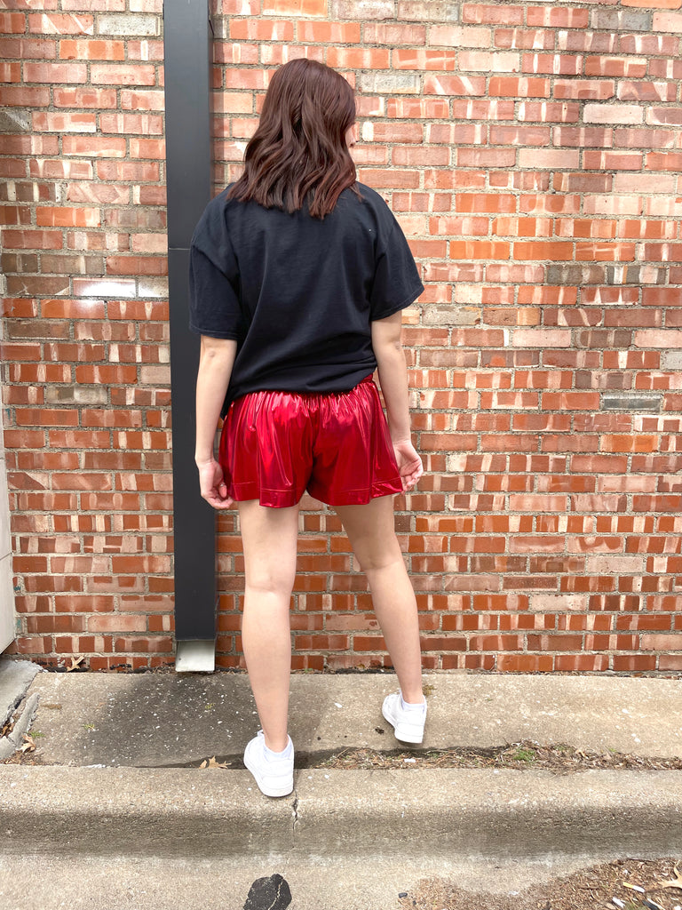 Make a Statement Shorts in Red