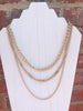 layered gold chain necklace