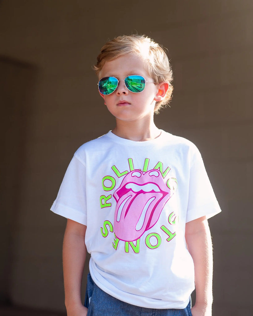 Isse afskaffe tæerne Neon Rolling Stones Tee Baby – Unhinged Lifestyle Boutique